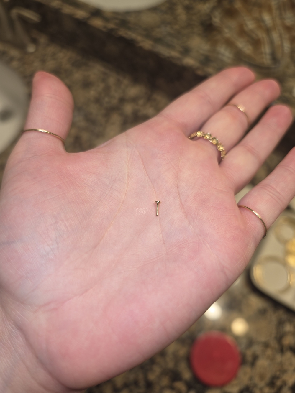 FineGold Piercing Post